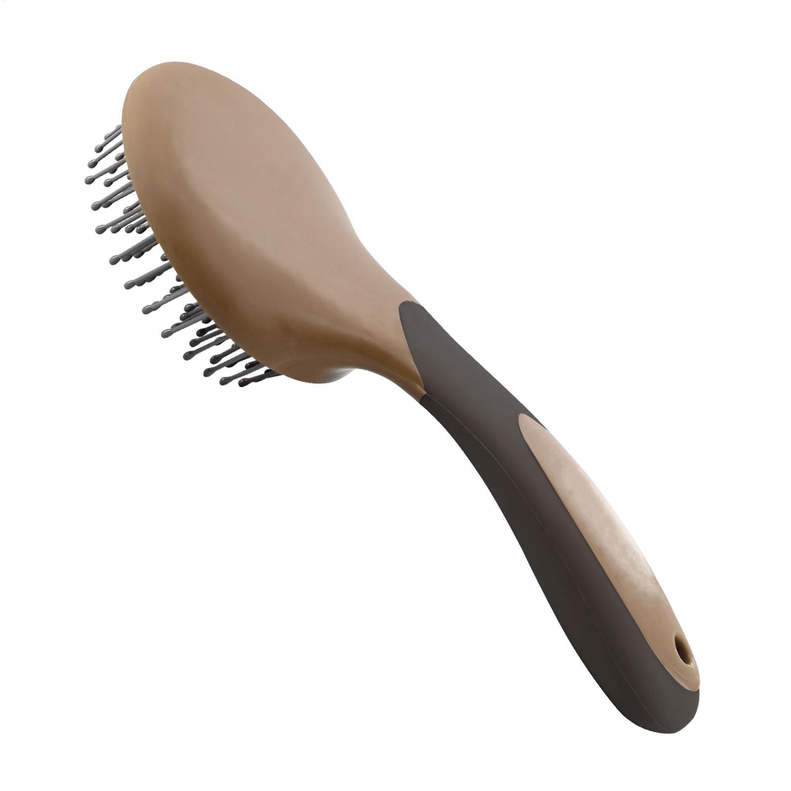 Paardenborstels voor het verzorgen van manen en staart, paardenborstels met ergonomisch handvat, paardenmassageborstel, paardenhaarborstel