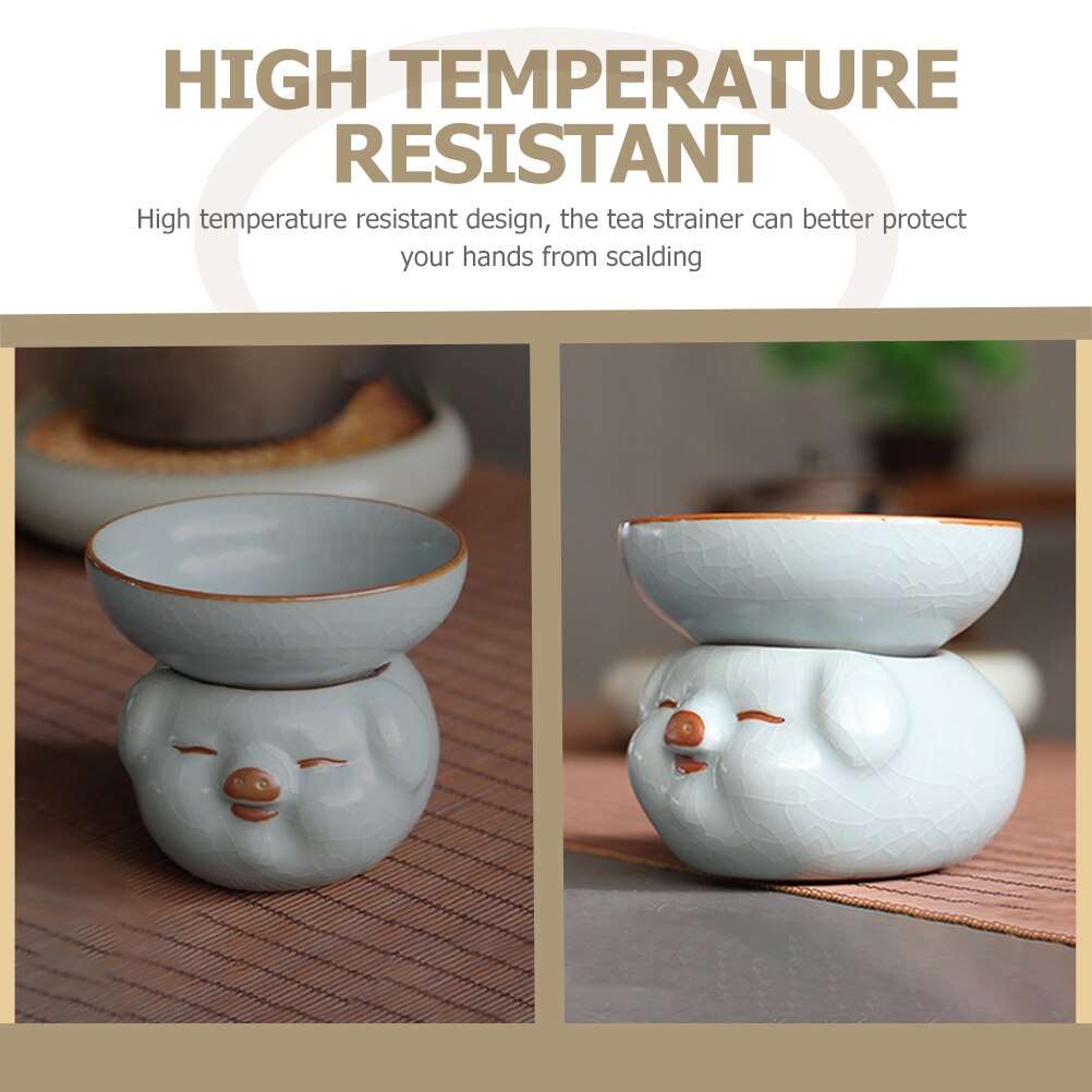 Tea Strainer Mesh Filter Ceramic Tea Leaf Filter Tea Residue Filter