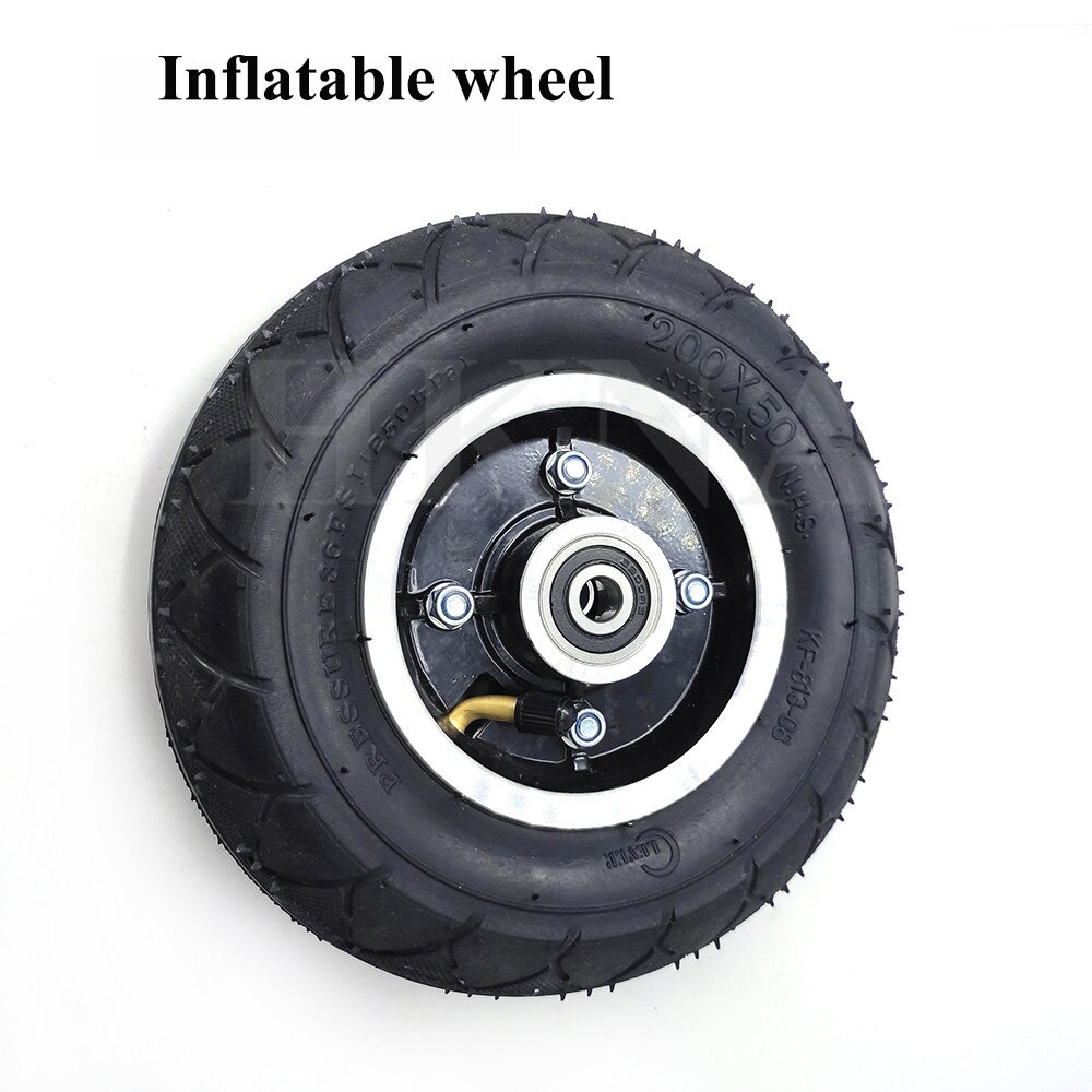 Neumáticos para patinete eléctrico de 200x50, con cubo de rueda, neumático de aleación de aluminio para vehículo Scooter Eléctrico de 8 pulgadas: wheel