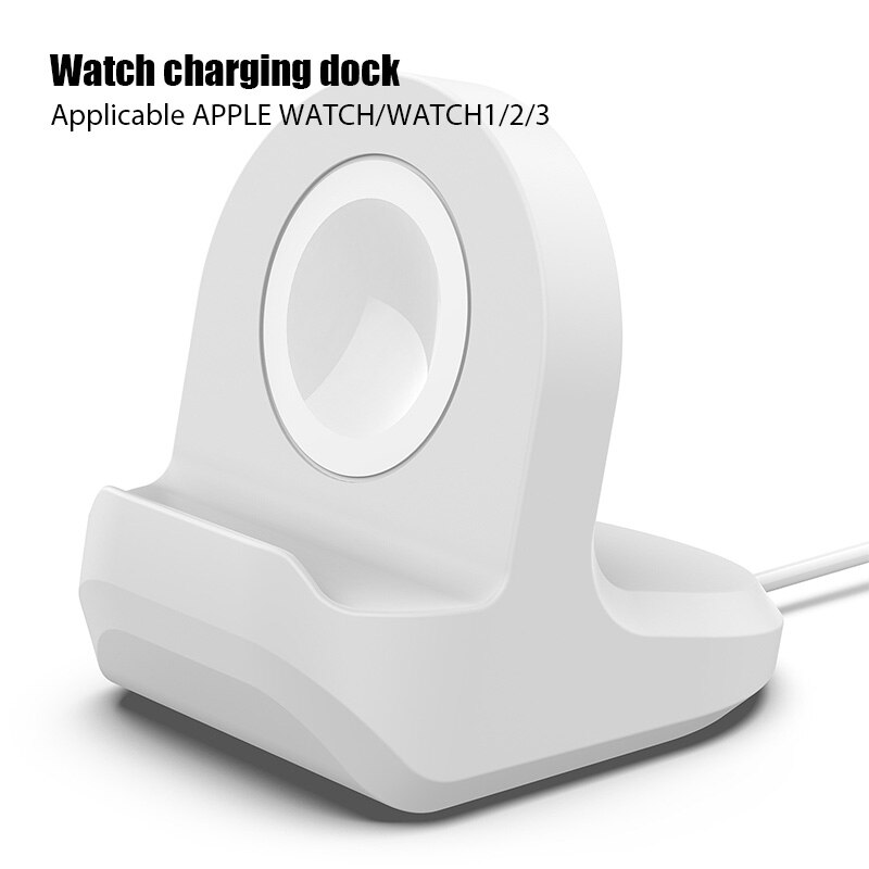 Ren färg silikonbas laddningsställ apple watch stativ stöd för apple iwatch
