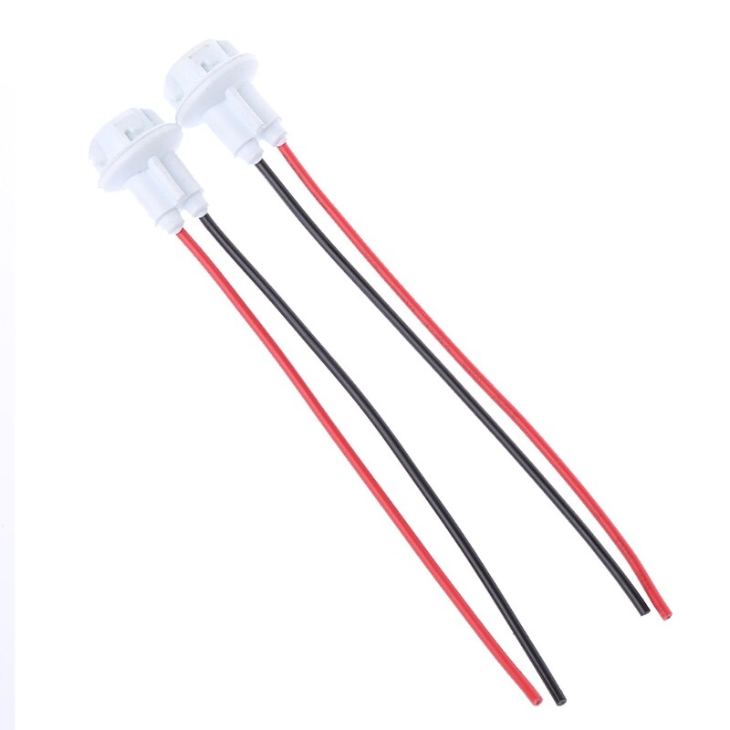 2 stk  t10 stik bil lampe kabel auto pære ledning lastbil lys førte pærer stikkontakt  e7ca