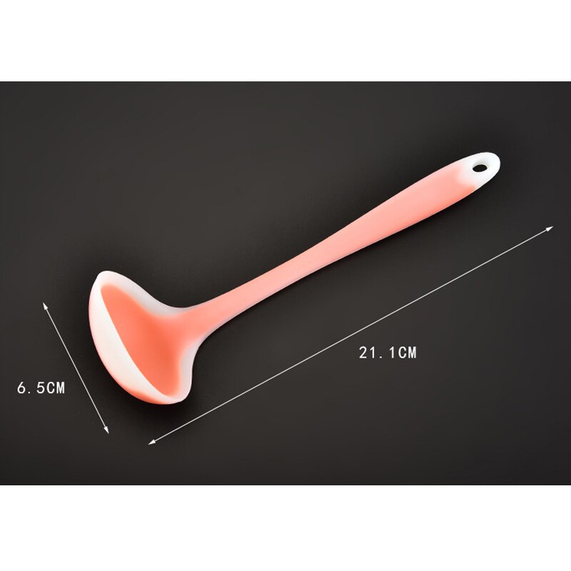 Translucent Soup Translucent Silicone Spoon Nonstick Anti High-Temp... – Vicedeal