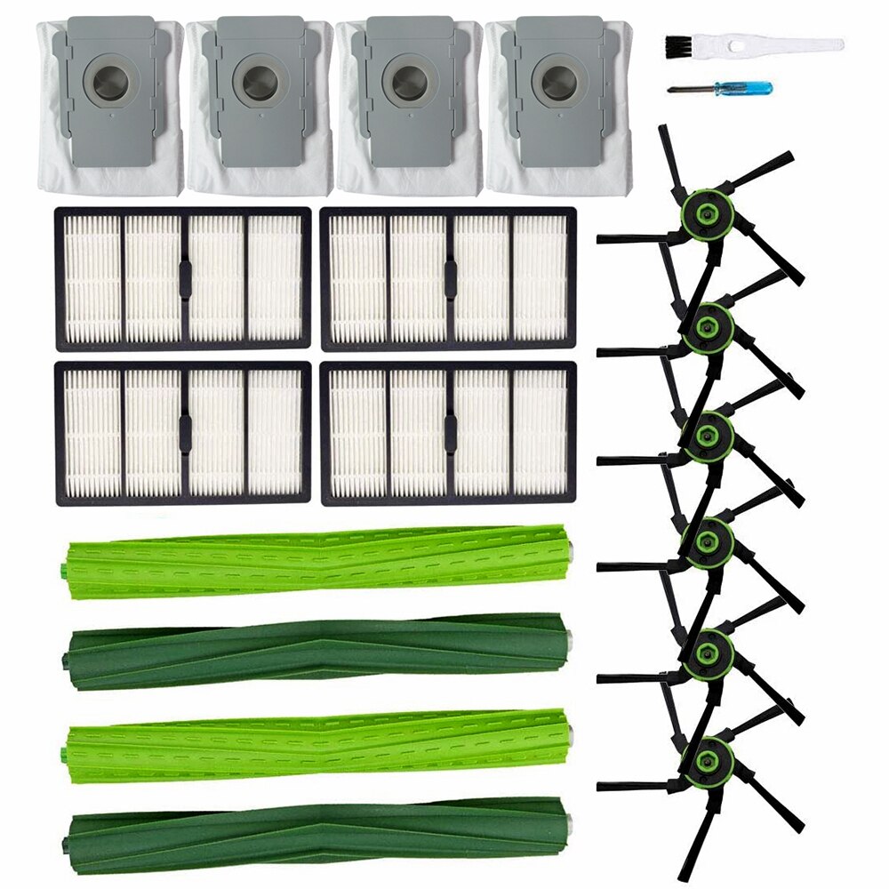 Roller brushes Parts for iRobot Roomba s9 (9150) s9+ s9 Plus (9550) s Series Robot Cleaner Side Brush Filter Dirt Disposal Bags: 10