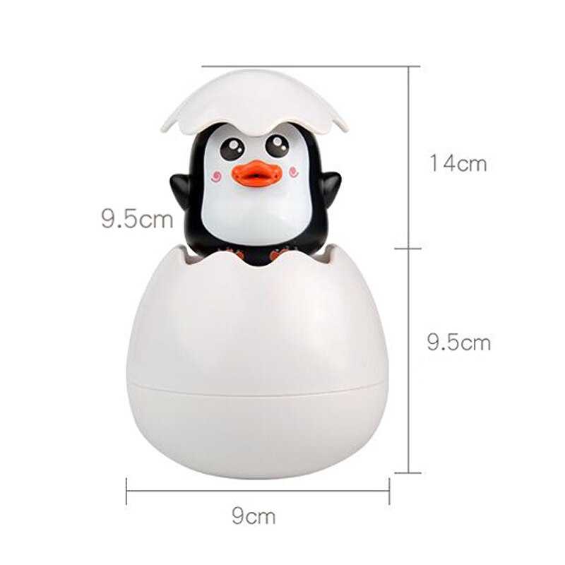 Imebaby baby badeværelse legetøj sød tegneserie drys pingvin flyde spray vand dreng pige bad legetøj: Lille pingvin