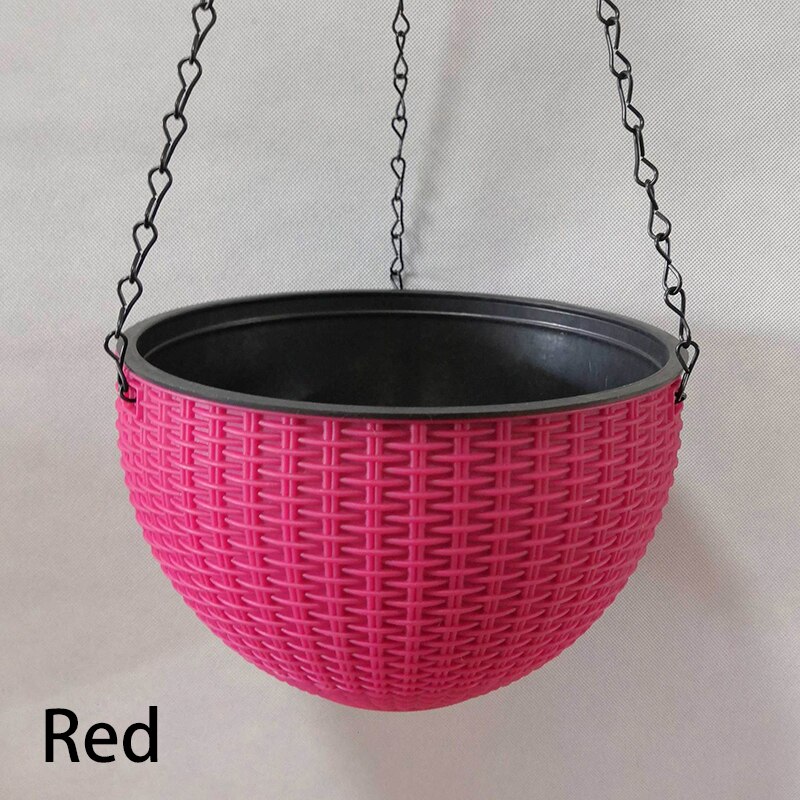 Macetas colgantes de resina para decoración de pared, cesta de flores para jardín, exterior, 1 ud.: A