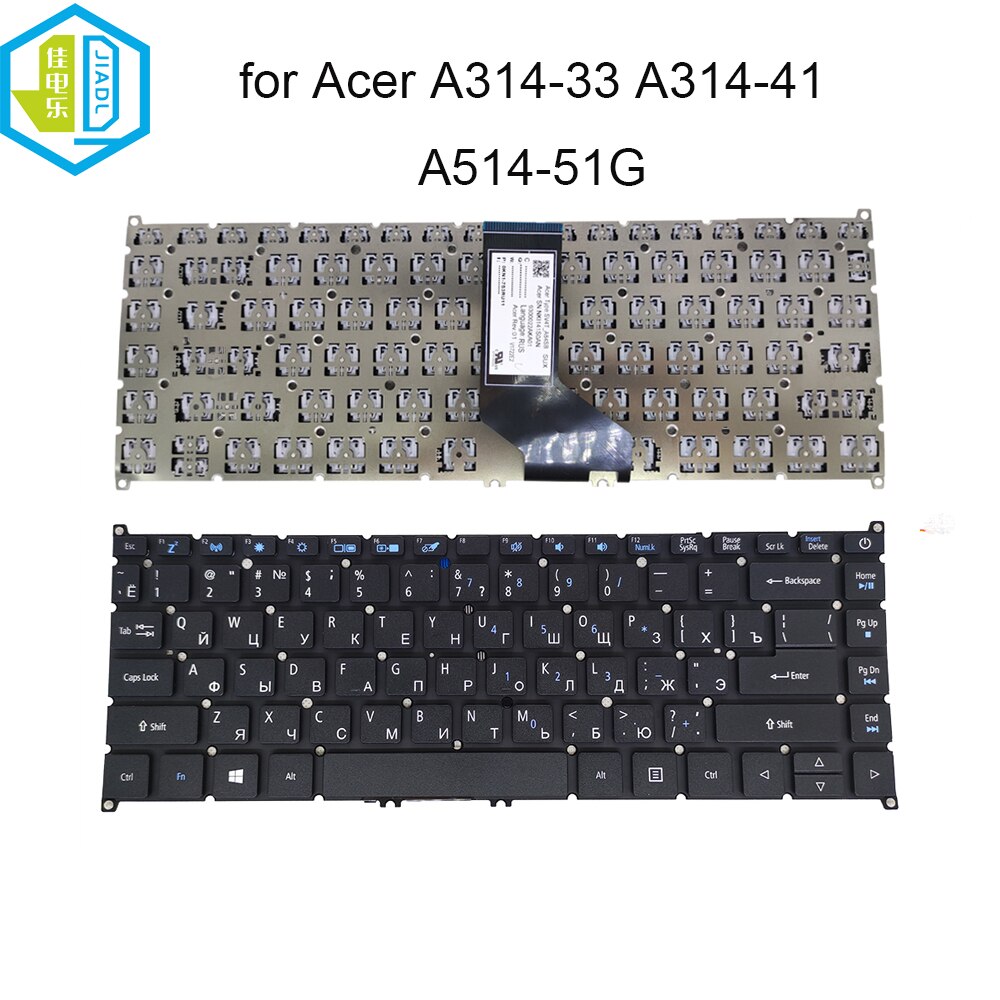 RU Russian laptop keyboard pc replacement keyboards for Acer Aspire 3 A314-33 A314-41 A514-51G A514-51KG TMP40-51 SV4T-A84SB