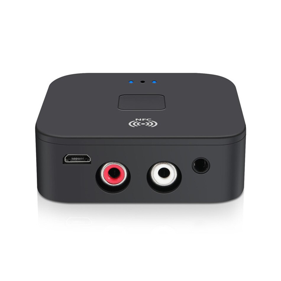 Bluetooth rca-mottagare 5.0 aptx ll aac 3.5mm 3.5 jack aux trådlös ljudadapter stereomusik för tv bilhögtalare med mikrofon nfc