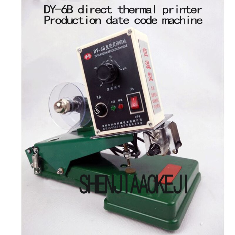 DY-6B Manual Direct Thermal Constant Temperature Color Band Code Machine Print Production Date Printing Machine Carbon Band Tool