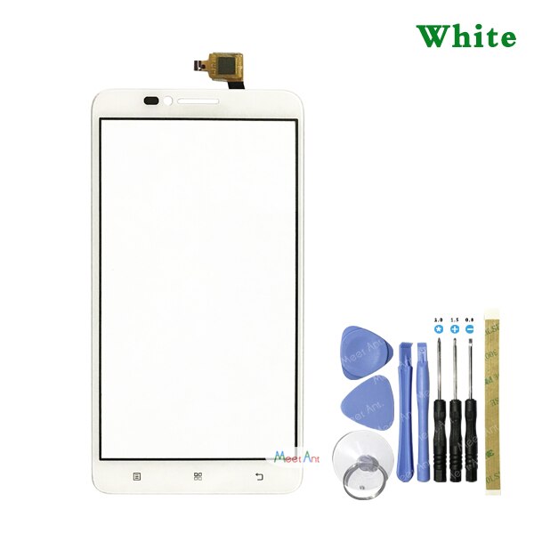 Remplacement 5.5 "pour Lenovo A816 écran tactile numériseur capteur extérieur verre lentille panneau: white With Tool
