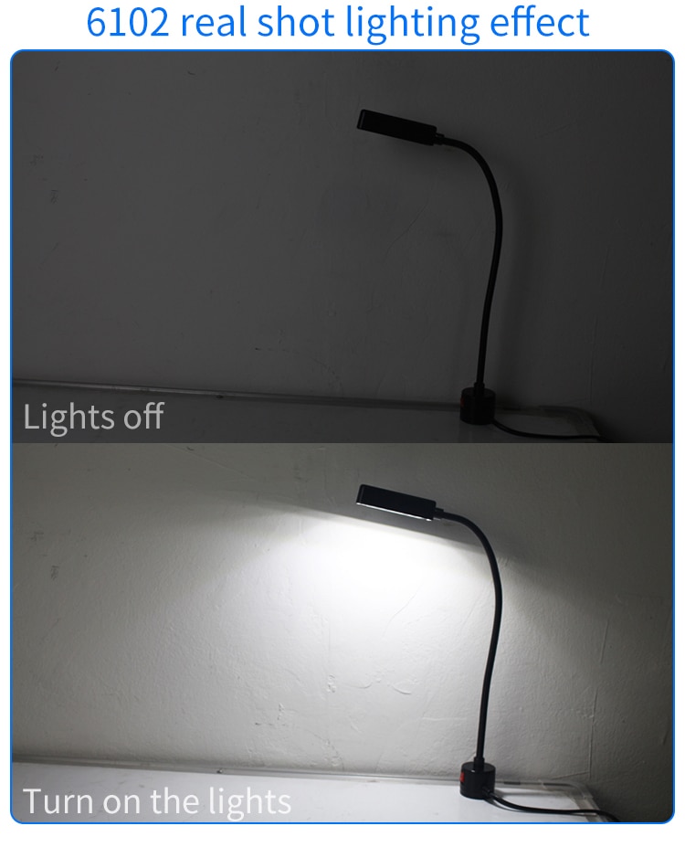 LED-arbeitslicht Magnet Basis flexibel Schwanenhals Lampe 5W NäHenne Kleidung Maschine Licht Mit Stecker