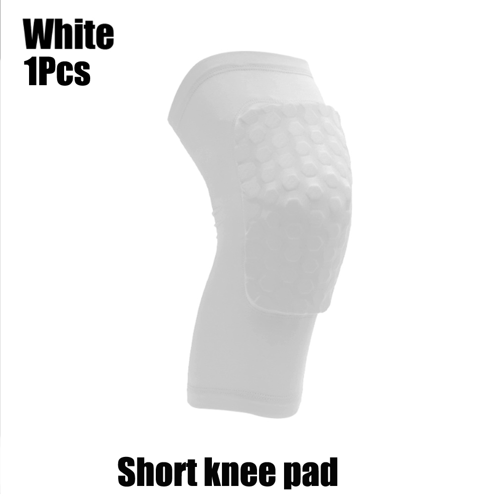 Genouillères de basket-ball, manchon en accent d'abeille, orthèse élastique, équipement de protection, rotule, mousse, support, volley-ball, 1 pièce: L / violet