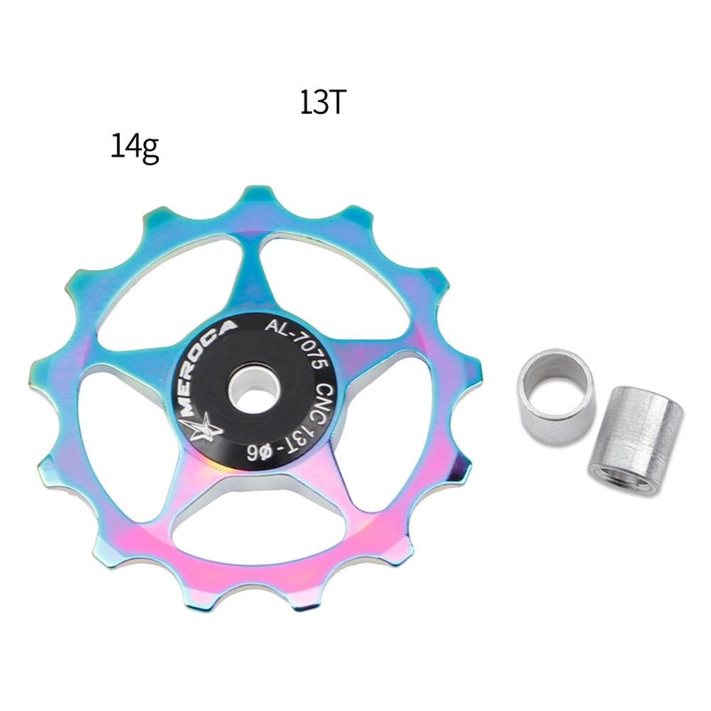 11T/13T Aluminium Mtb Mountainbike Fiets Achterderailleur Pulley Jockey Wiel Racefiets Gids Roller voor 7/8/9/10 Speed: 13T electroplating