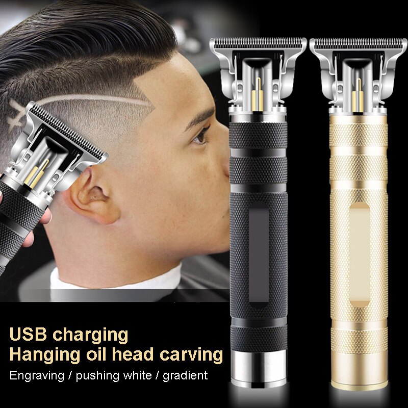Usb Oplaadbare Tondeuse Mannen Elektrische Tondeuse Home Kapper Cordless Scheerapparaat Trimmer 0Mm Kapper Haar Snijmachine