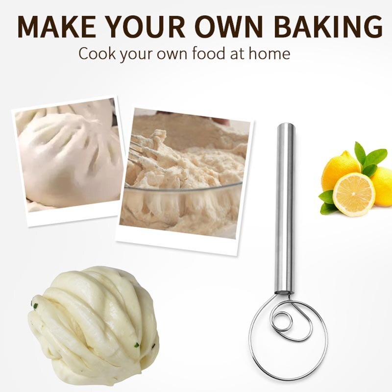 1Pc Rvs Mixer En Eiklopper Roerwerk Rvs Zilver Multifunctionele Handmatige Spoel Eiklopper Keuken Gadgets