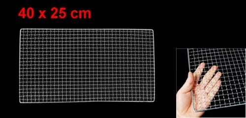 Metalen Vierkante Grill 1pc Barbecue Gaas Anti-aanbak Rvs Grillen Draad Netto 40cm x 25cm BBQ gereedschap Grill Accessoires