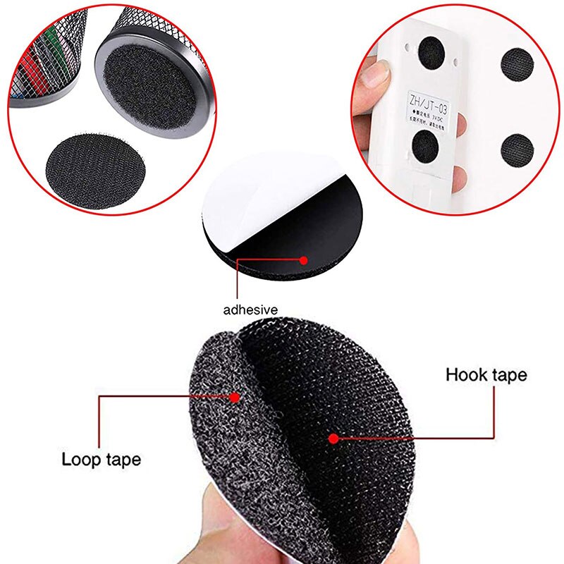 50Mm Klittenband Tape Sluiting Dots Sterke Zelfklevende Nylon Magic Sticker Voor Laken Sofa Mat Tapijt anti Slip Mat Pads