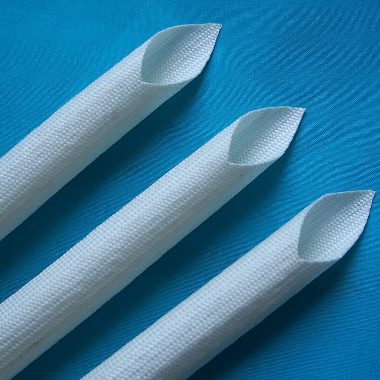 ID 12 millimetri in Fibra di Vetro Tubo di silicone Resina Filo Intrecciato Manica Ignifugo in Fibra di Vetro Cavo Isolato Proteggere Tubo di 200 Gradi. C