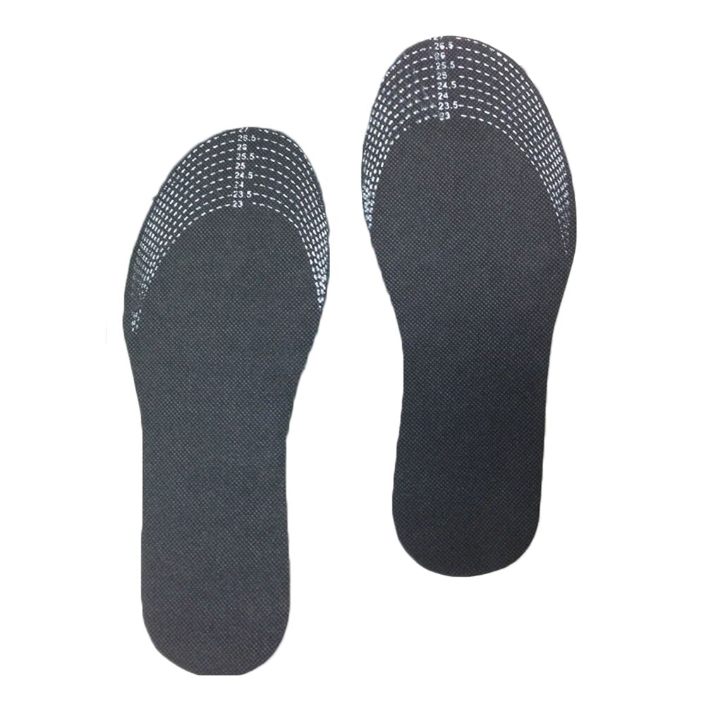 Plantillas desodorantes para zapatos, almohadilla para pies de carbón de bambú, absorbente de sudor, movimiento, Unisex, venta directa,: Negro