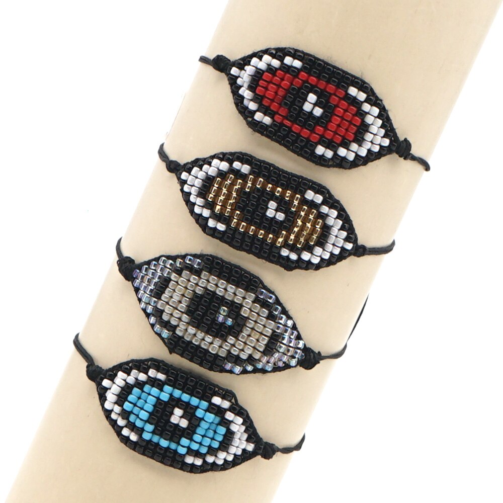 Go2Boho bijoux mauvais oeil Bracelet femmes Bracelets amitié Miyuki gros Bracelet Chic Pulseras Mujer Moda