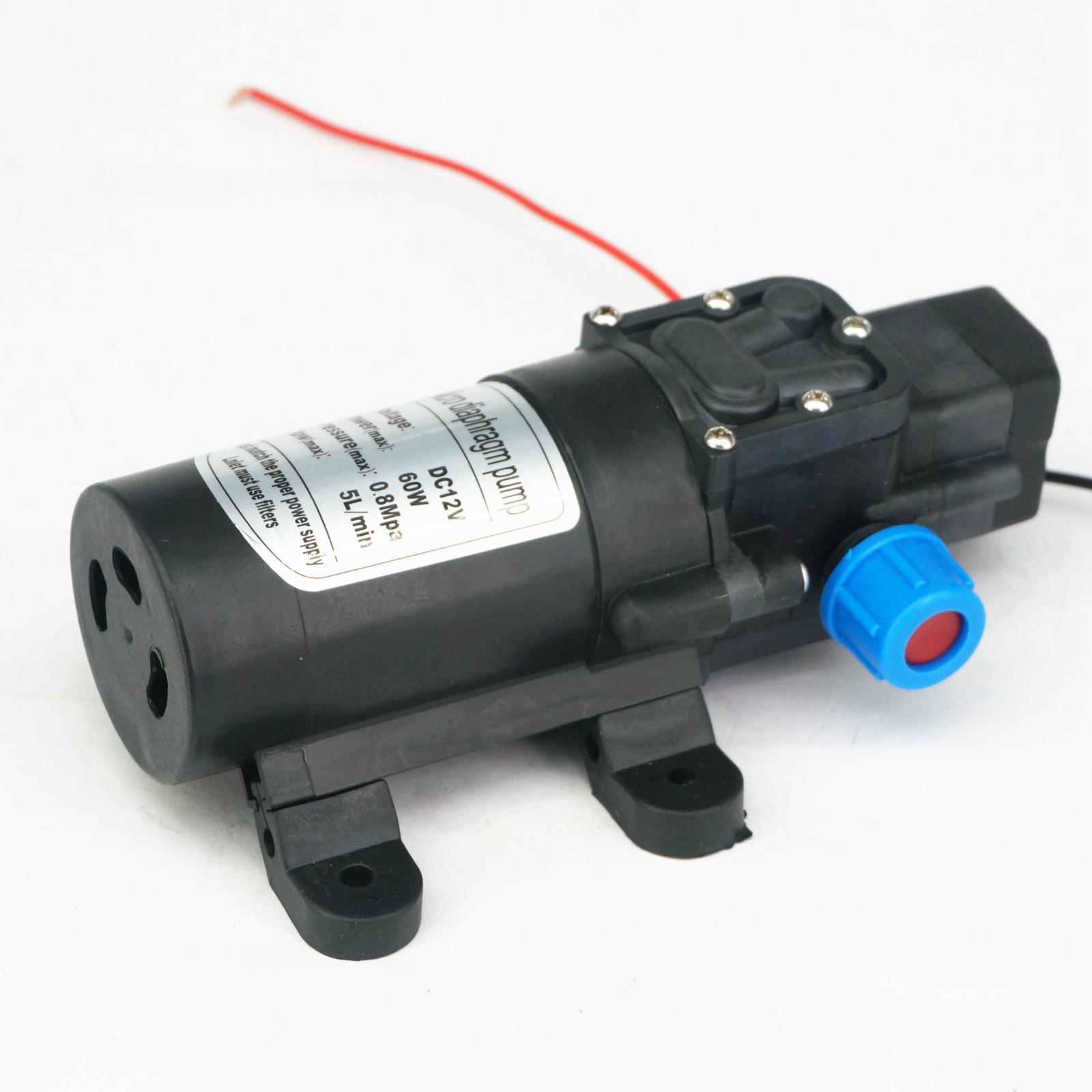 DC 12V 60W Micro Diaphragm Water Pump Self-priming Booster Pump Automatic Switch 300L/H Y2