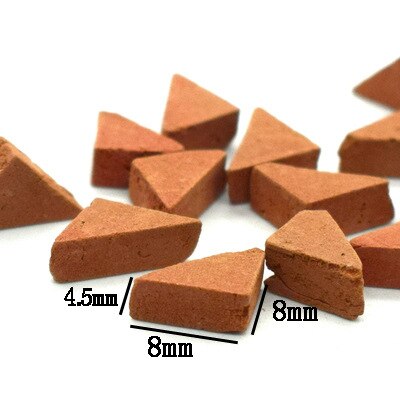 35/40/50/60/70PCS1/16Children's minibrick micro landscape buildingmodel handmade DIYsand table simulation building small house: Red triangle 50pc