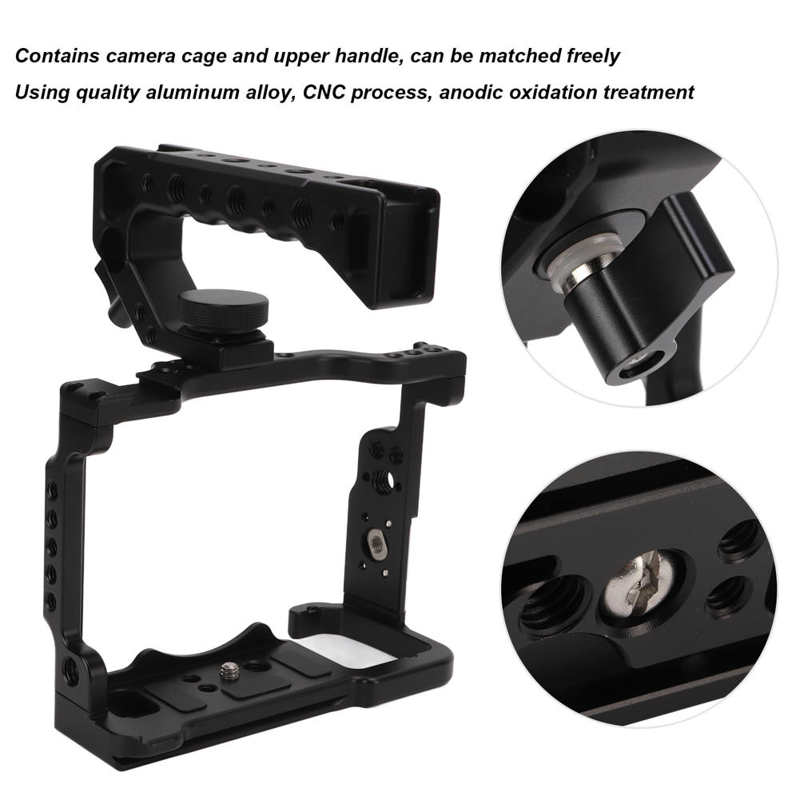 Camera Kooi Beveiliging Aluminium Slr Camera Cage Rig Beschermende Met Multi Functionele Bovenste Handvat Voor Sony A7M4
