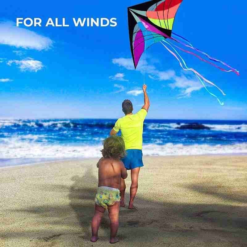 Outdoor Driehoek Vliegeren Speelgoed Grote Size Enkele Lijn Flying Kite Met 30M Lijn Kinderen Enkele Lijn Driehoek Kite outdoor Speelgoed