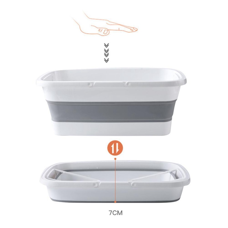 Składane wiadro mopa składane przenośne mycie umywalki z uchwytem robić wędkowania na kempingu