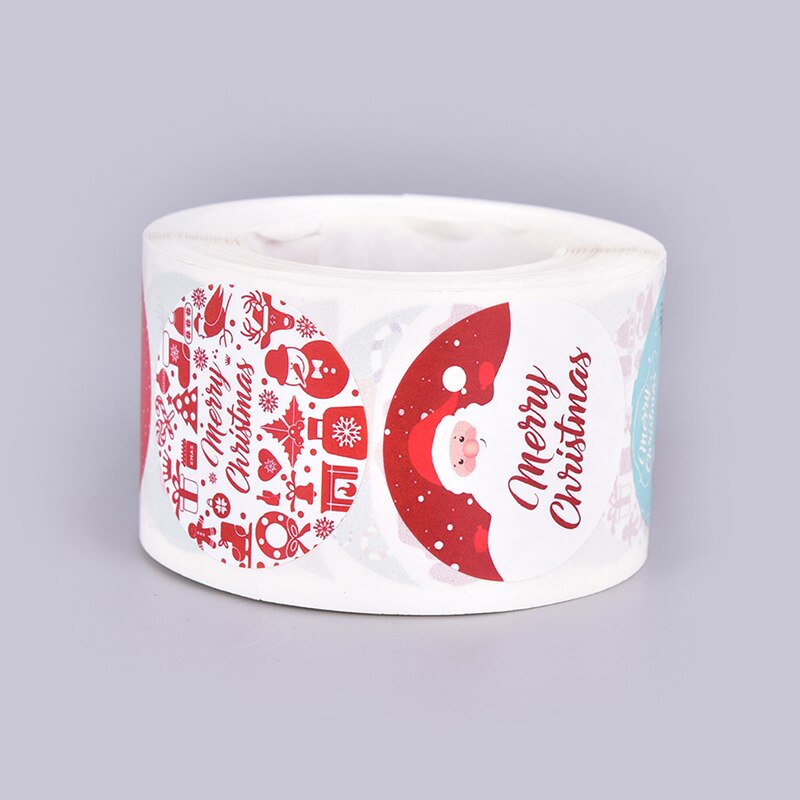 500PCS Merry Christmas Stickers Round Custom stickers for Christmas Party Decor