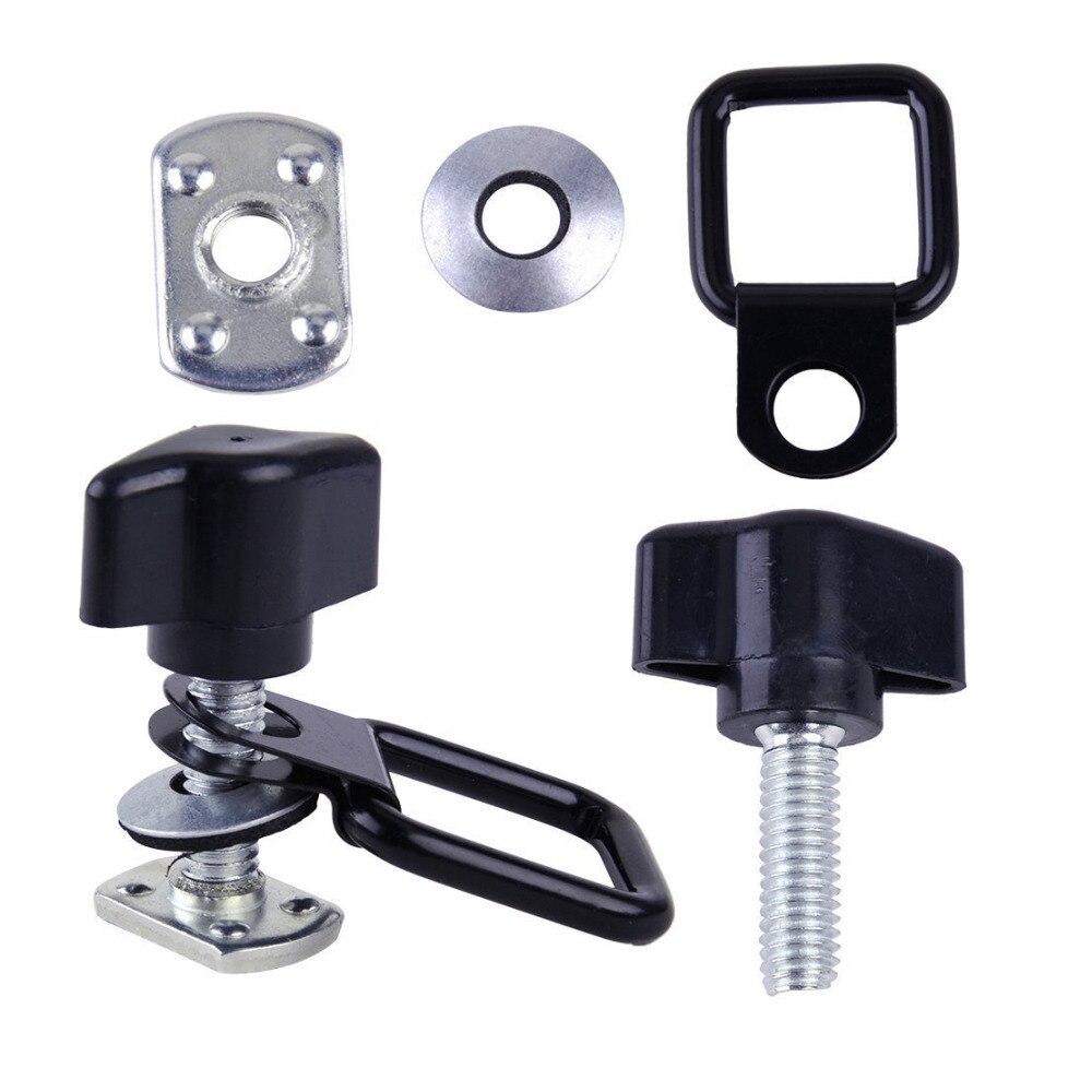 Para Jeep Wrangler Capota/Tampa Remoção Rápida Fastener Polegar Parafuso + Porca + arruela + Tie-Down-anel D Kits Fits CJ YJ TJ JK JKU