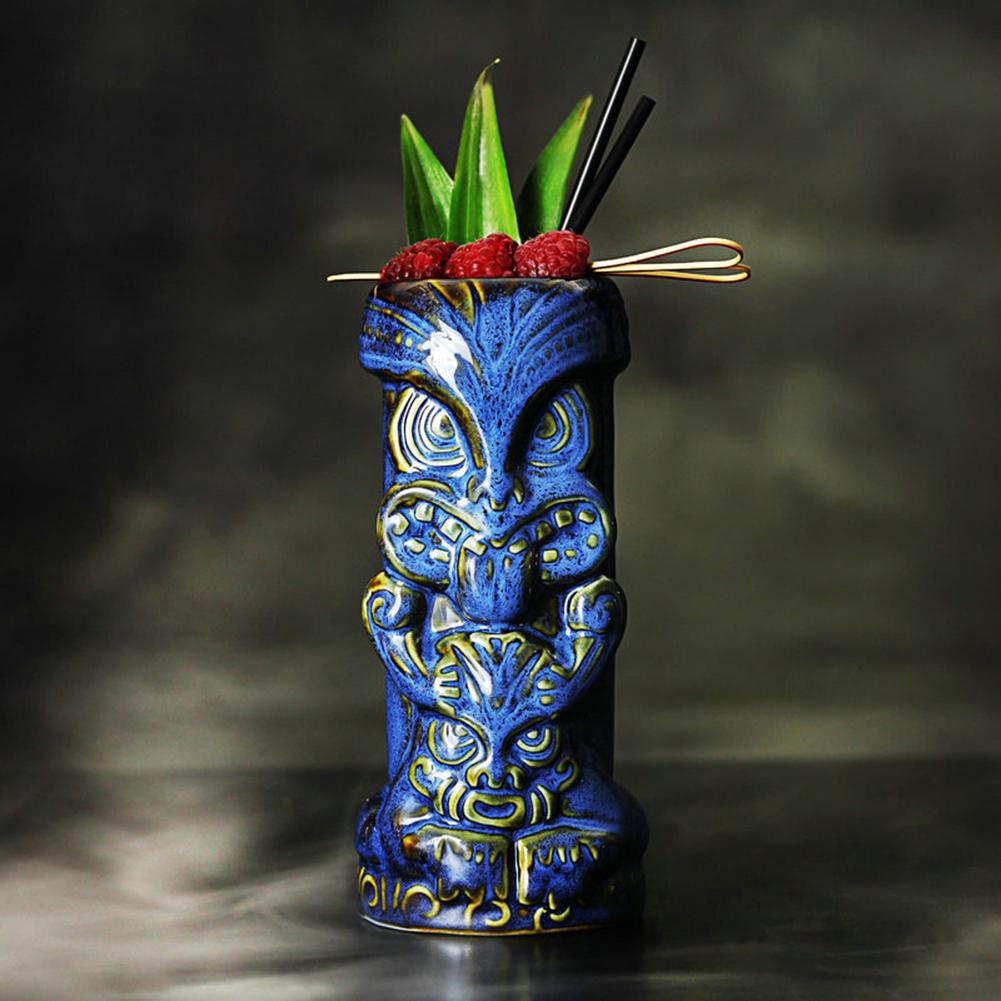 450ml uggla form tiki mugg keramisk kopp öl kopp kaffe mugg tiki kopp keramik hantverk