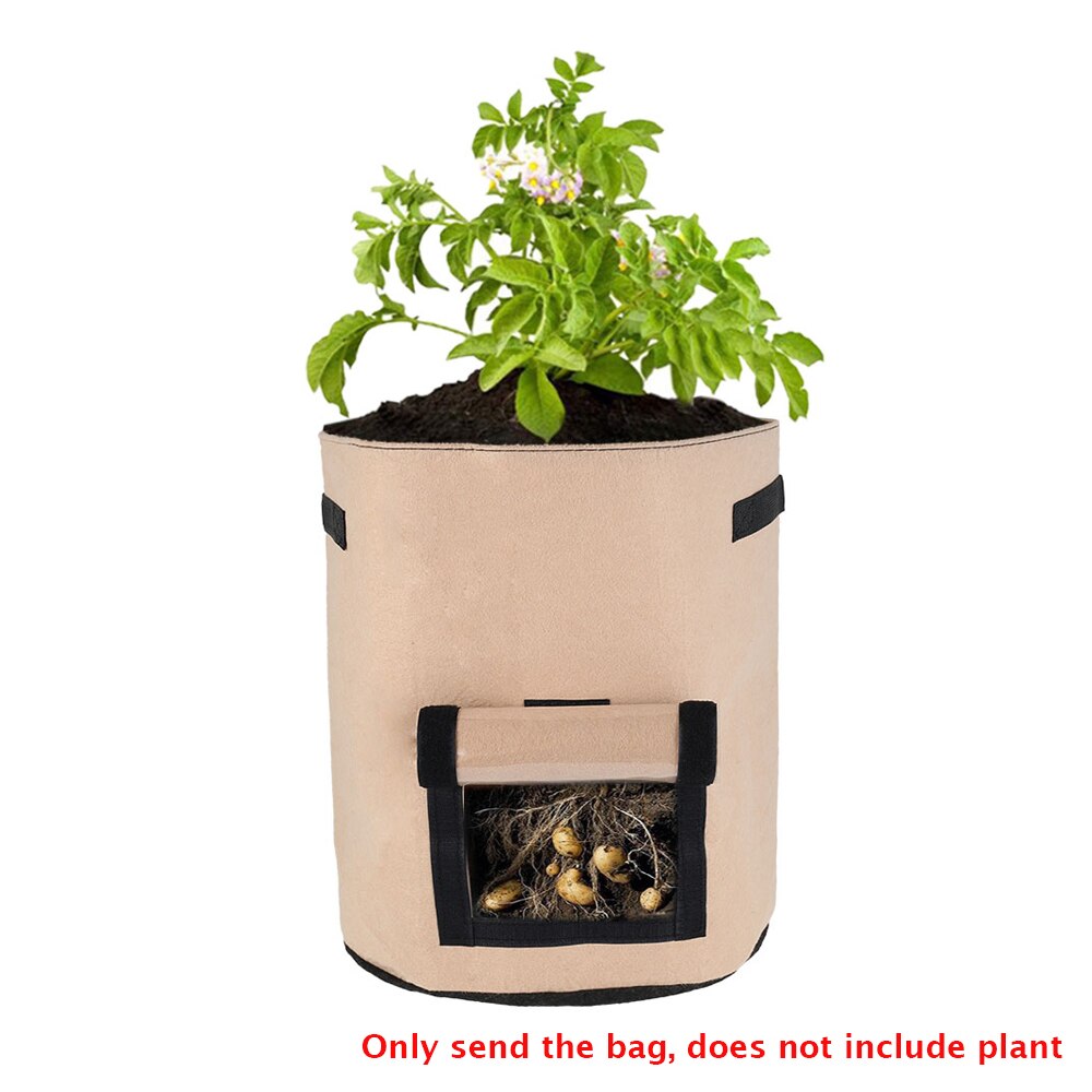 2 Size Plant Groeien Zakken Thuis Tuin Aardappel Pot Greenhouse Groenteteelt Zakken Hydraterende Jardin Verticale Tuin Zak Gereedschap: No.1 / 7 gallon