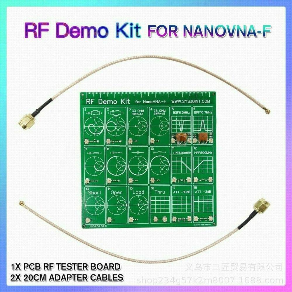 2.8 tommer lcd nanovna vektor netværksanalysator hf vhf uhf  uv 50 khz -900 mhz antenne analysator indbygget batteri med usb-kabel: Rf demo kit