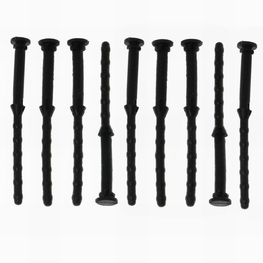 20 PCS 65mm PC Case Fan Mounting Screws Rubber Black Noise Absorbtion Shock Absorption Pins Rivet For Computer PC Case