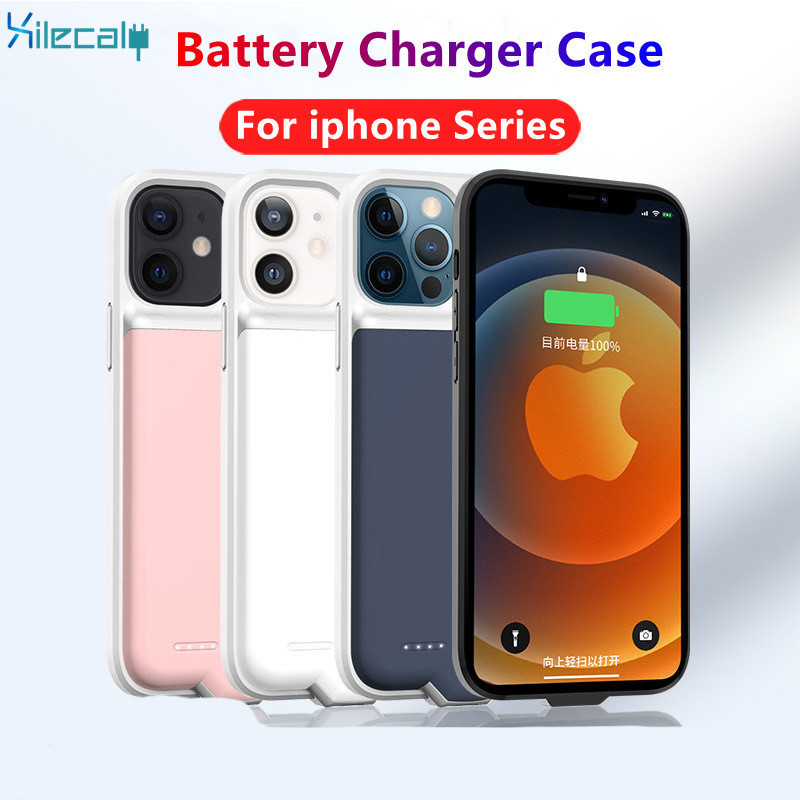 Funda con cargador de batería para iphone 12 Pro, carcasa fina con cargador inteligente, funda con batería para iphone 12 Mini 12 Pro Max