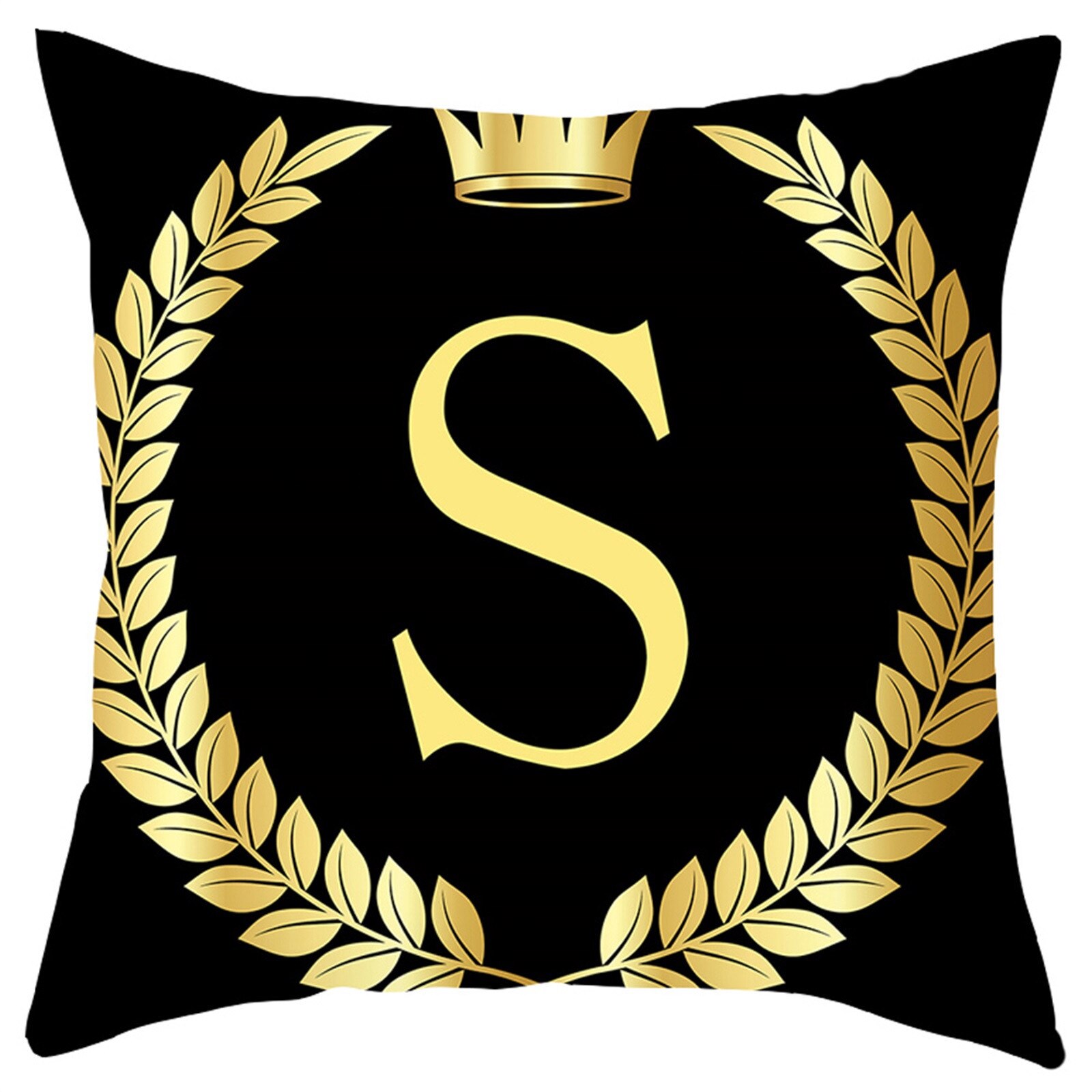 Oreillers anglais lettres peau de pêche housse de coussin maison canapé décoration taie d'oreiller décoratif canapé coussin: S