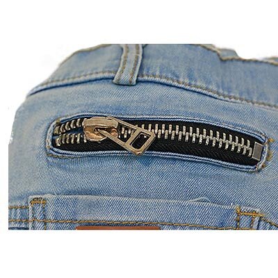 Pantalones vaqueros suaves de color claro de estilo novedoso para niños, pantalones vaqueros de para primavera y otoño para niños de 3 a 13 años B135