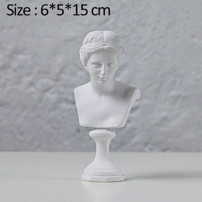 Noordse klassieke figuur gipsen beeld moderne minimalistische hars ambachten retro 3d mini schets avatar kunst model huisdecoratie: Sc