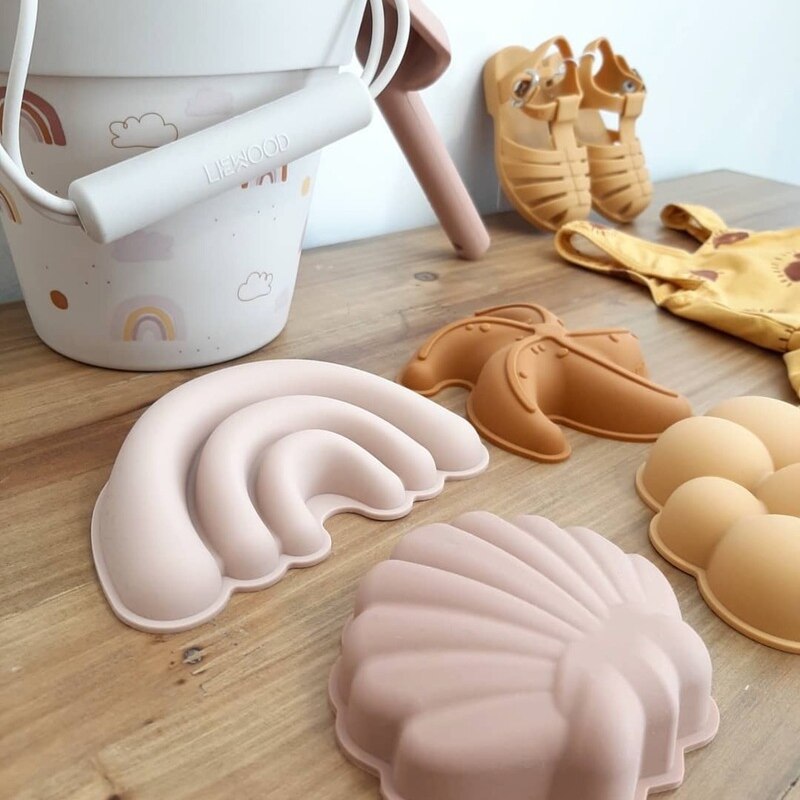 freundlicher Strand Spielzeug 6 Stck Bausatz Baby Sommer Graben Sand Werkzeug mit Schaufel Wasser Spiel Spielen Ich bin Freien Spielzeug einstellen Sandkasten für Jungen Mädchen