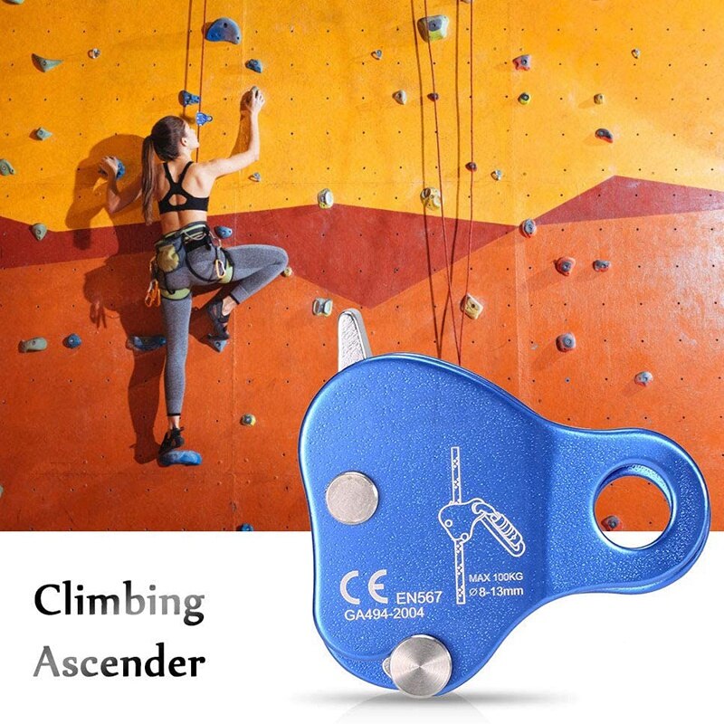 Rope Ascender,Rock Climbing Tree Arborist Rope Grab Self-Locking Rope Grip for Outdoor Climbing and Rescue 8-13MM