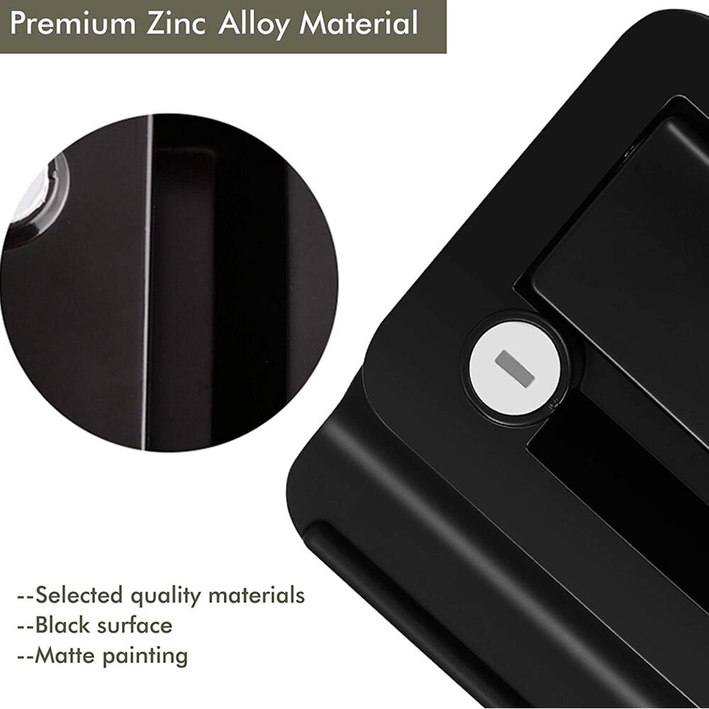 Caravan RV Travel Trailer Entry Door Lock Camper Door Latch Handle with Keys RV Door Lock Replacement for RV/Camper/Trailer