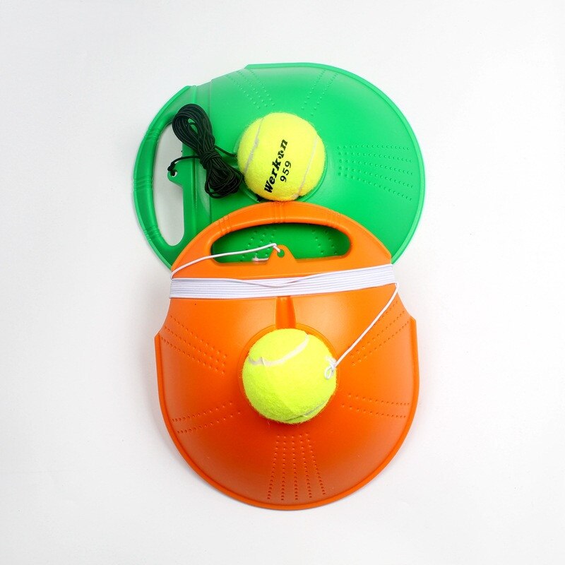 Heavy Duty Tennis Trainer Exercise Tennis Ball Sport Self-study Rebound Ball Tennis Training with Baseboard Sparring Device