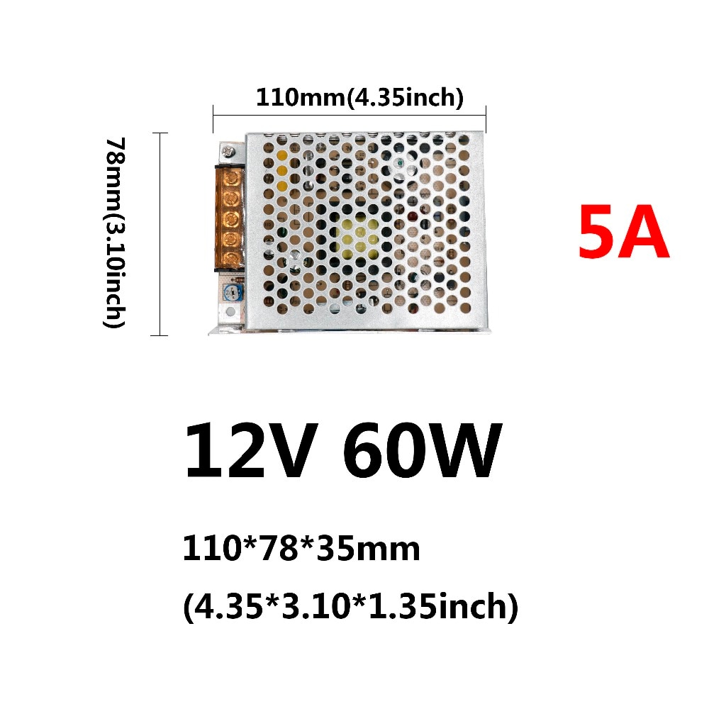 Led driver 220v to 12v 12w/15w/24w/25w/36w/60w/80w/100w/120w til led strømforsyning spænding kontrol lys transformere