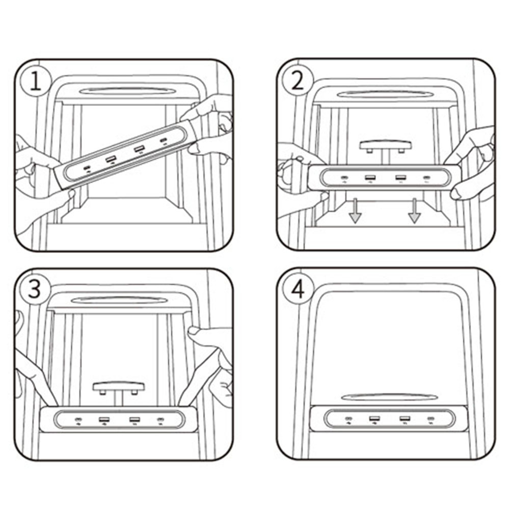 Intelligent USB Shunt Docking Station For Tesla Model 3 Y 27W Quick Charger Auto Electronics Interior Parts Car Accessories