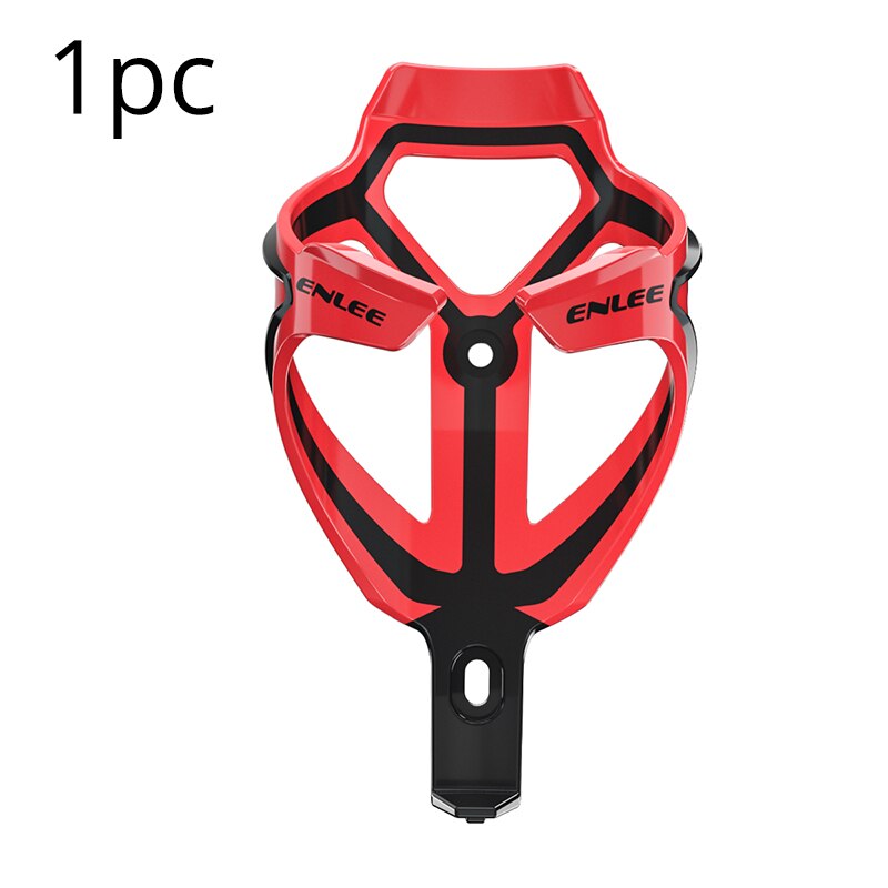 2pc enlee mtb flaskhållare ultralätt vattenflaskhållare ställ berg hopfällbar cykelbur mycket elastiska cykeltillbehör: 1pc modell 1 röd