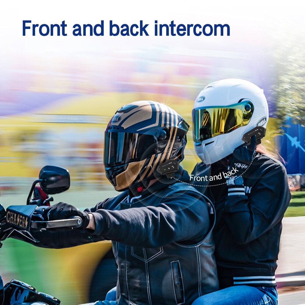 2000mah Battery BT-12B Motorcycle Helmet Intercom Bluetooth 5.0+CSR Headset Handsfree For Full/Half Face Helmet PK BT-12/12S