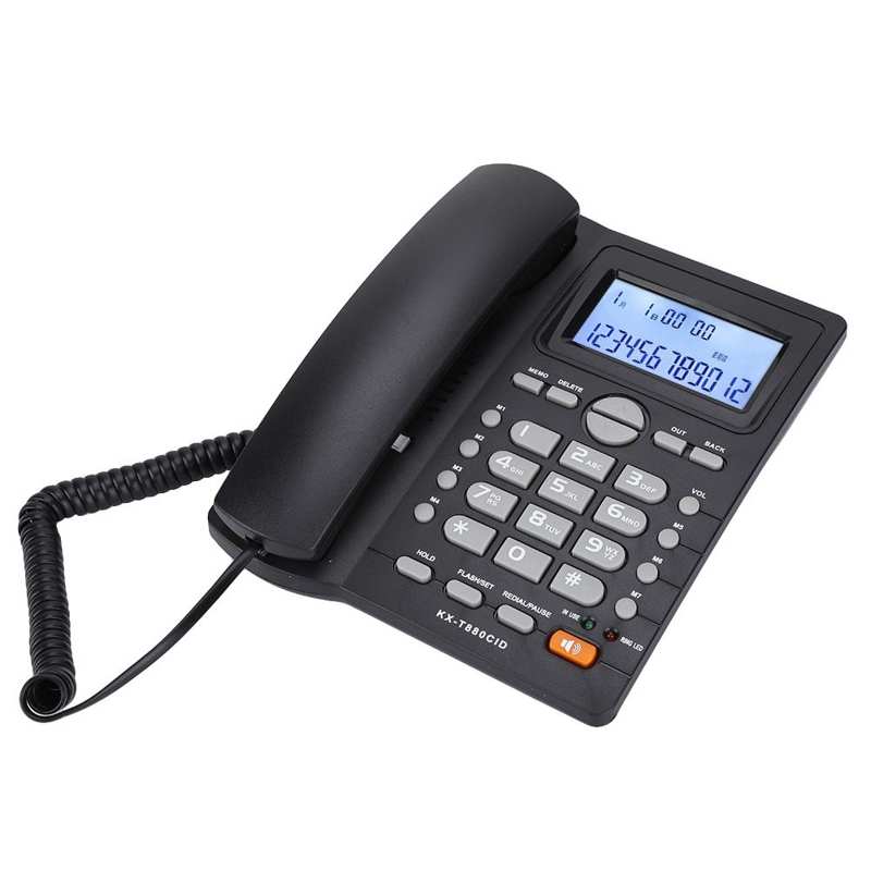 Desktop Corded Fixed Phone Home Landline Telephone with Caller ID Display Large Buttons Speakerphone for Home Office Hotel