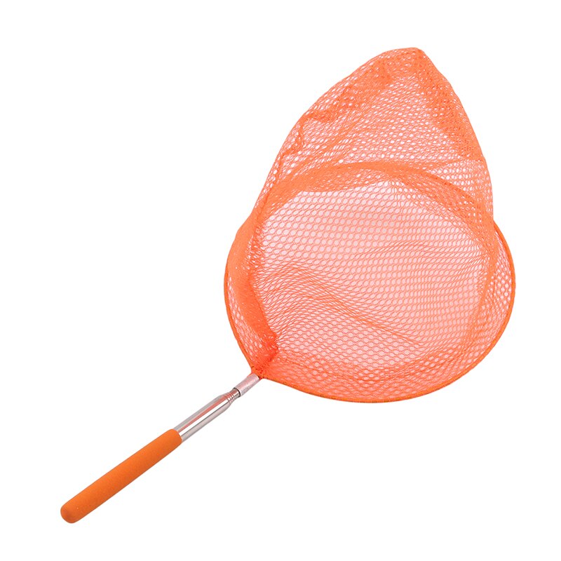 Kids Fishing Net Rainbow Telescopic Butterfly Net Insect Catching Nets For Children Catching Insects Bug Small Fish: Orange