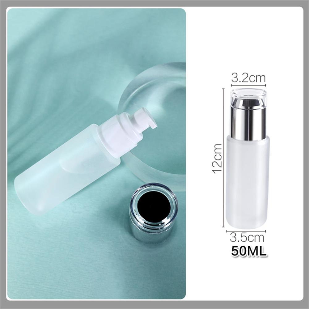 Szkło dozowniki mydła w płynie przenośny pakowanie na podróż butelka z pompką szampon kosmetyczne krem pojemnik na balsam akcesoria łazienkowe: 50ml