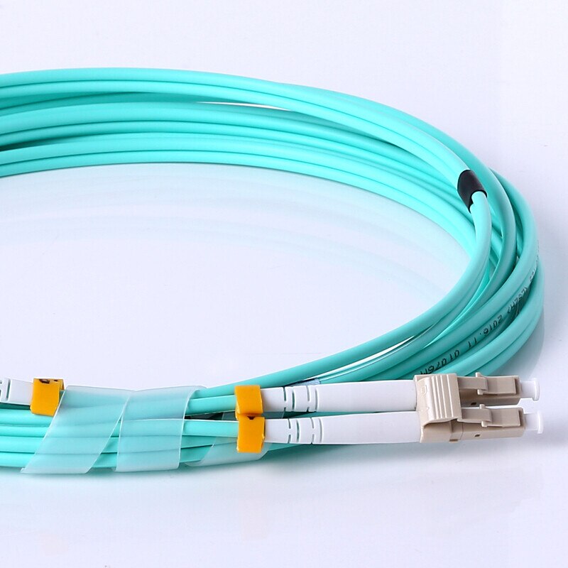 Faser Patch Kabel, AMPCOM 10G Gigabit Fiber Optic Kabel mit LC zu LC Multimode OM3 Duplex 50/125 LSZH